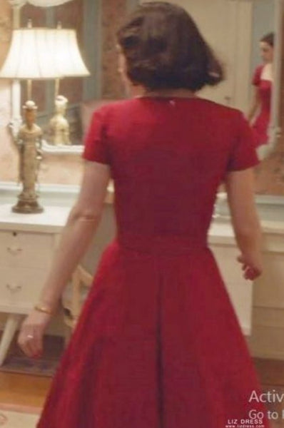 Rachel Brosnahan Red Short Dress The Marvelous Mrs. Maisel Red Short Prom Dress
