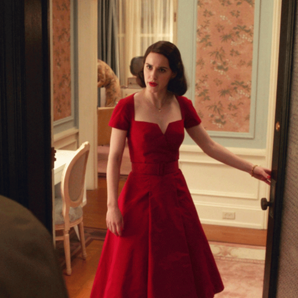 Rachel Brosnahan Red Short Dress The Marvelous Mrs. Maisel Red Short Prom Dress