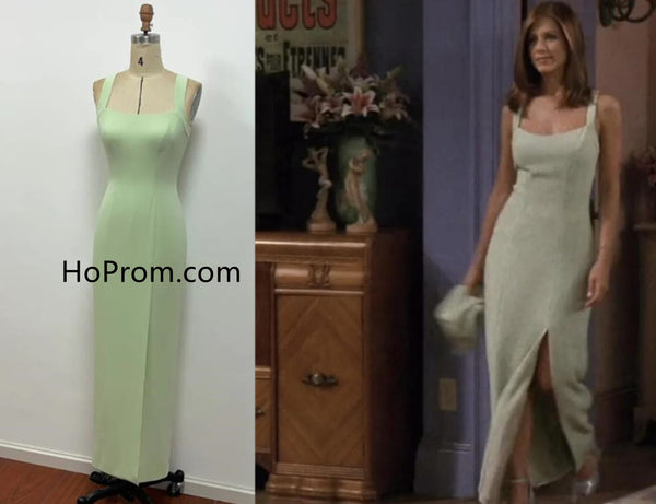 90s TV Show Friends Rachel Green Dress Played by Jennifer Inspired Mint Green Dress