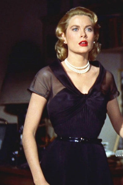 Rear Window Dress Grace Kelly Black Dress Inspired Prom Dress