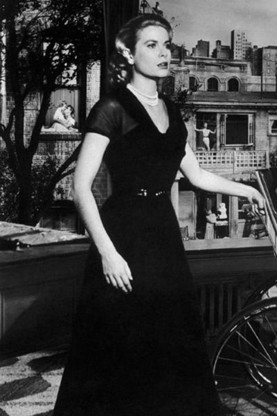 Rear Window Dress Grace Kelly Black Dress Inspired Prom Dress