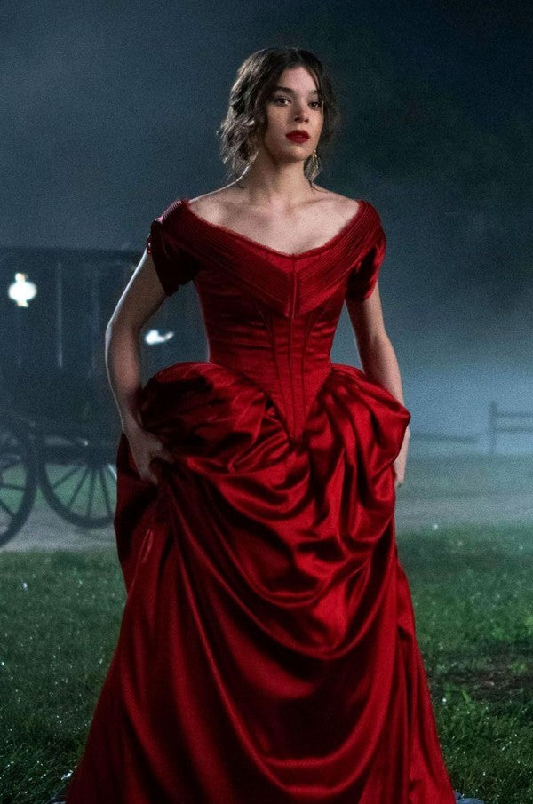 dickinson red dress Red Hailee Steinfeld Dress Dickinson Prom Dress Hoprom