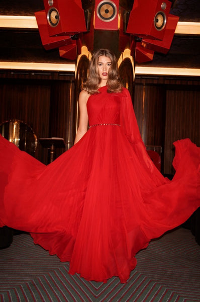 Red Jenny Packham Dress Eunice Grayson Prom Dress
