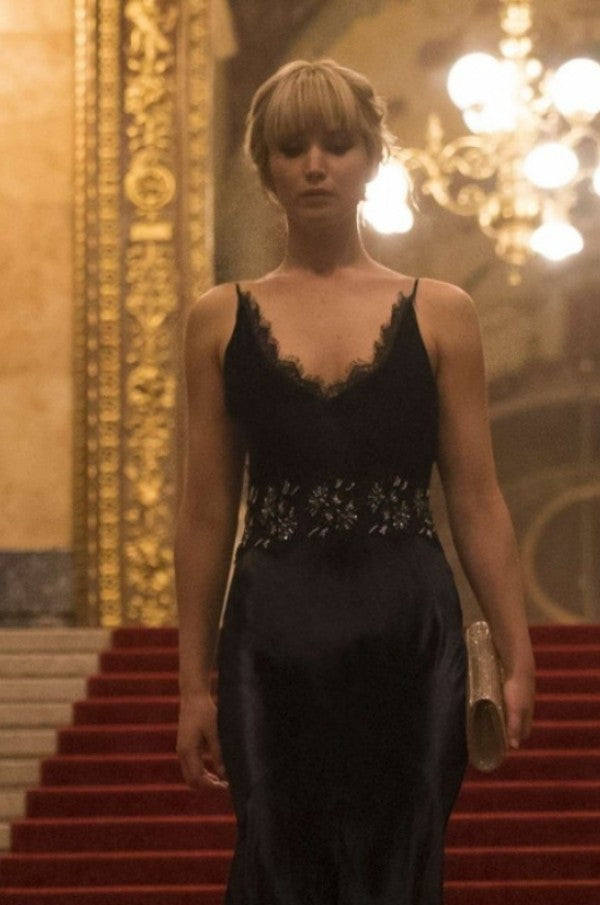 jennifer lawrence lace dress Jennifer Lawrence Wore Summer's Biggest LBD Trend With Flats