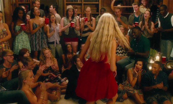 Red Strapless Gabriella Wilde Jade Dress Movie Endless Love A Line Red Dress