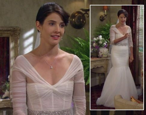 Robin Scherbatsky Dress Off Shoulder Mermaid Wedding Dress in How I Met Your Mother