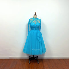 Rosemary Clooney and Vera Ellen Sisters Blue Lace Dress from