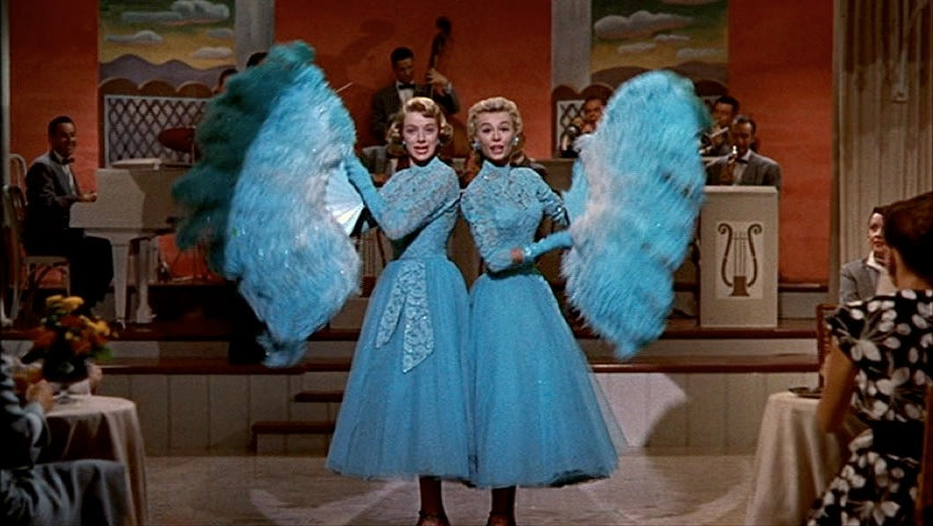 Rosemary Clooney and Vera Ellen Sisters Blue Lace Dress from White Chr Hoprom Rosemary Clooney and Vera Ellen Sisters Blue Lace Dress from White Chr Hoprom