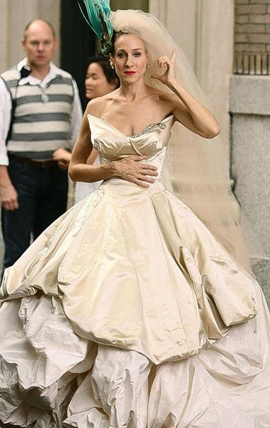 Sarah Jessica Parker Dress 2008 Sex and the City movie Strapless Wedding Dress