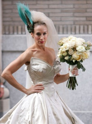 Sarah Jessica Parker Dress 2008 Sex and the City movie Strapless Wedding Dress