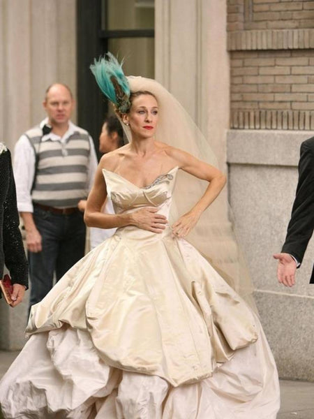 Sarah Jessica Parker Dress 2008 Sex and the City movie Strapless Wedding Dress