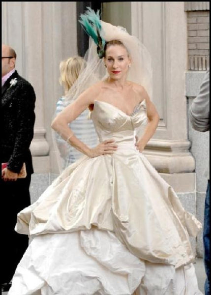 Sarah Jessica Parker Dress 2008 Sex and the City movie Strapless Wedding Dress