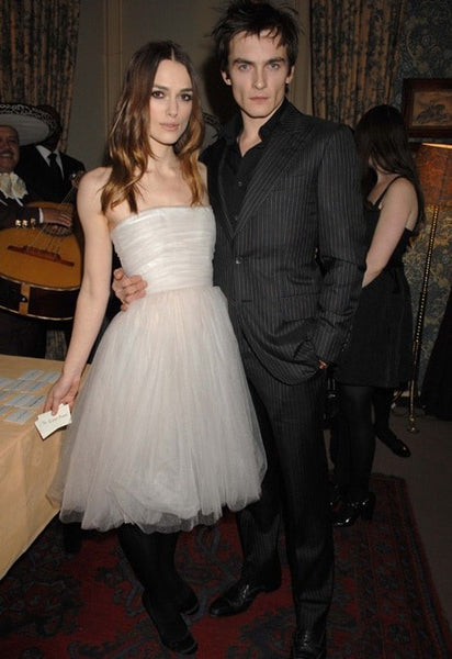 Strapless Keira Knightley Dress Short White Tulle Homecoming Dress