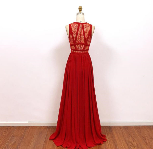Taylor Swift Red Dress Chiffon Prom Dress Formal Gown