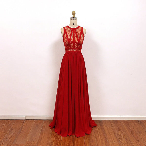 Taylor Swift Red Dress Chiffon Prom Dress Formal Gown