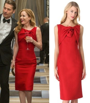 The Other Woman Leslie Mann Red Dress Short Red Satin Cocktail Homecoming Dress