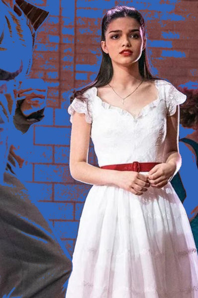 West Side Story Rachel Zegler Dress Maria White Lace Dress Formal Prom Dress
