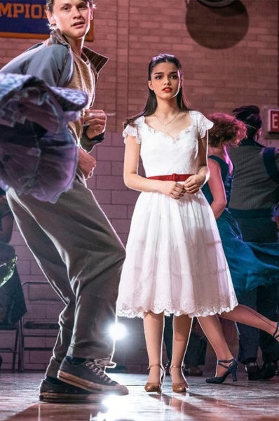 West Side Story Rachel Zegler Dress Maria White Lace Dress Formal Prom Dress
