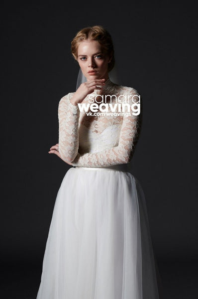 White Lace Samara Weaving Wedding Dress Ready or Not Dress
