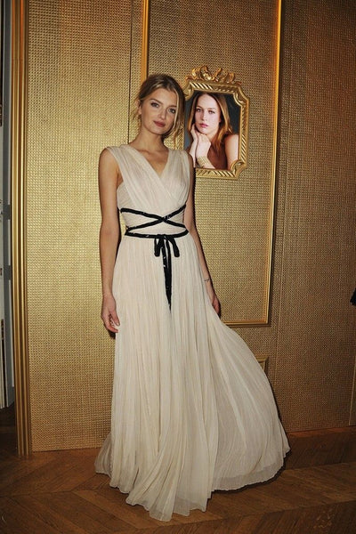 White Lily Donaldson Dress Chiffon Prom Dress