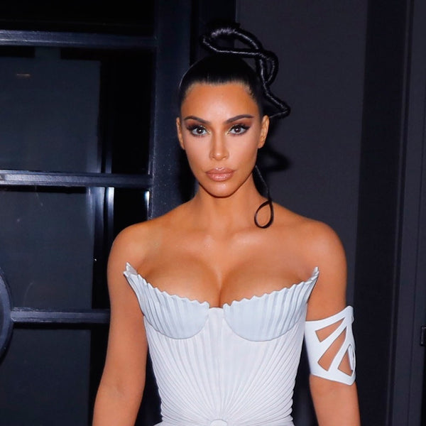 White Kim Kardashian Thierry Mugler Dress Strapless Short Ruched Prom Celebrity Outfit Dress