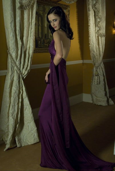 Eva Green as Vesper Lynd Purple Halter Dress Purple Evening Prom Dress