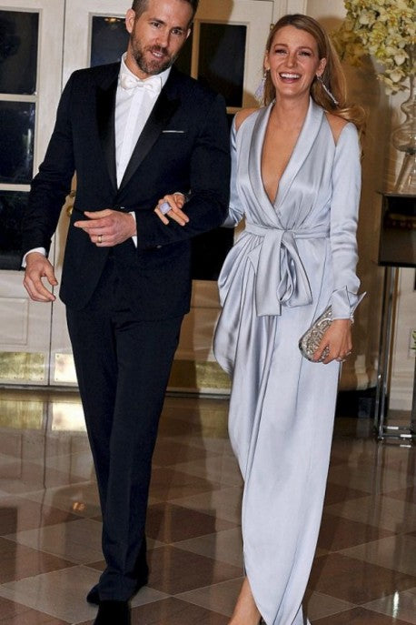 blake lively long sleeve dress Blake Lively Sexy White Long Sleeve Backless Cocktail Party Dresses