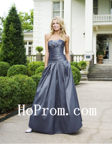 Dark Grey Prom Dresses,Satin Prom Dress,Long Evening Dress