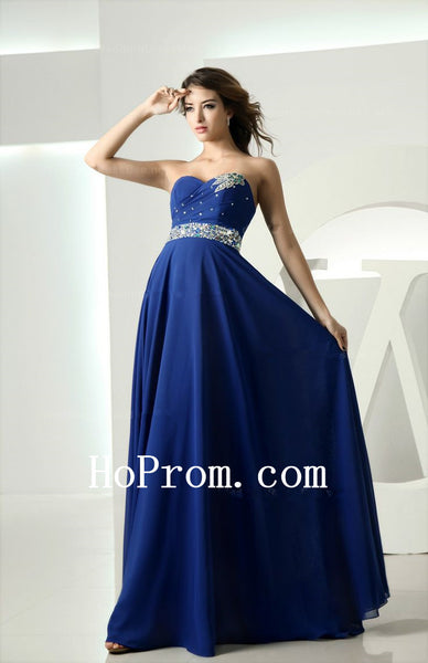 Royal Blue Prom Dresses,A-Line Prom Dress,Evening Dresses