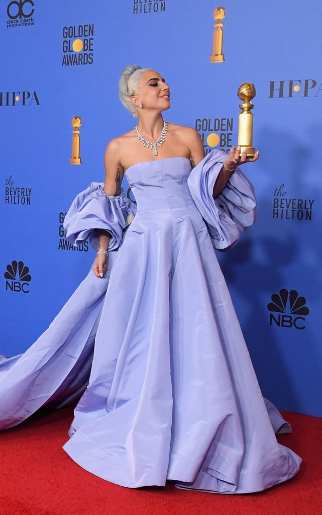 Blue Lady Gaga Strapless Long Prom Red Carpet Formal Dress Golden Glob Hoprom Blue Lady Gaga Strapless Long Prom Red Carpet Formal Dress Golden Glob Hoprom