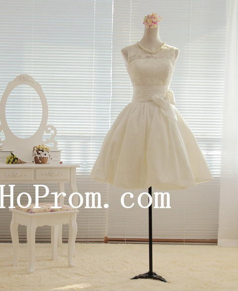 Short Lace Prom Dresses,Sleeveless Prom Dress,Evening Dress