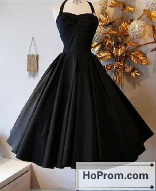 Knee Length Black A-Line Prom Dresses Homecoming Dresses Hoprom Knee Length Black A-Line Prom Dresses Homecoming Dresses Hoprom