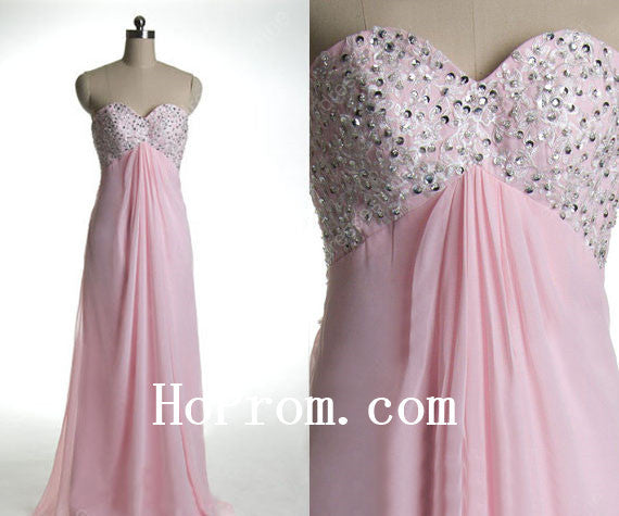 Pink Sweetheart Prom Dresses,A-Line Prom Dress,Evening Dress