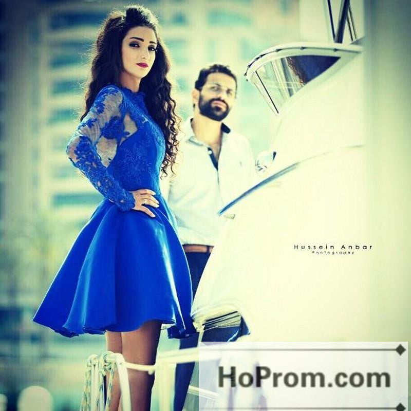 Royal Blue High Neck Short Prom Dresses Homecoming Dresses Hoprom Royal Blue High Neck Short Prom Dresses Homecoming Dresses Hoprom