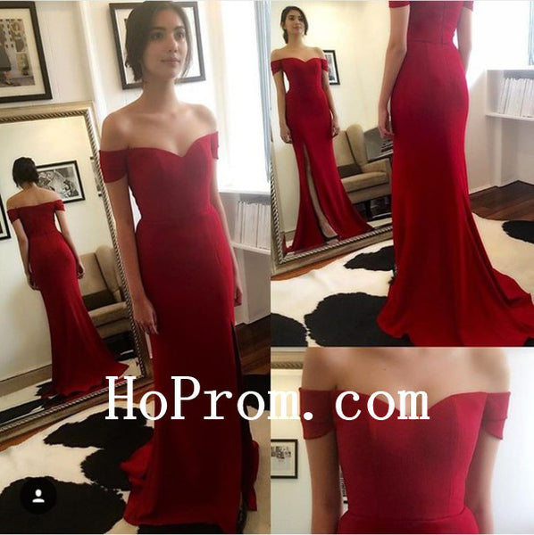 Red Satin Prom Dresses,Floor Length Prom Dress,Evening Dress