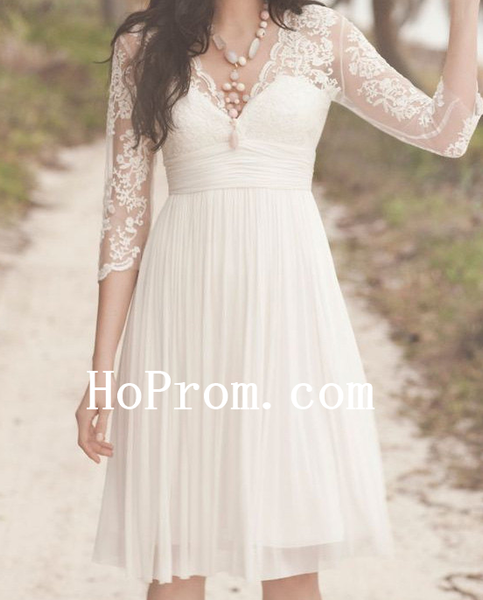 Short Chiffon Prom Dresses,Long Sleeve Prom Dress,Evening Dress