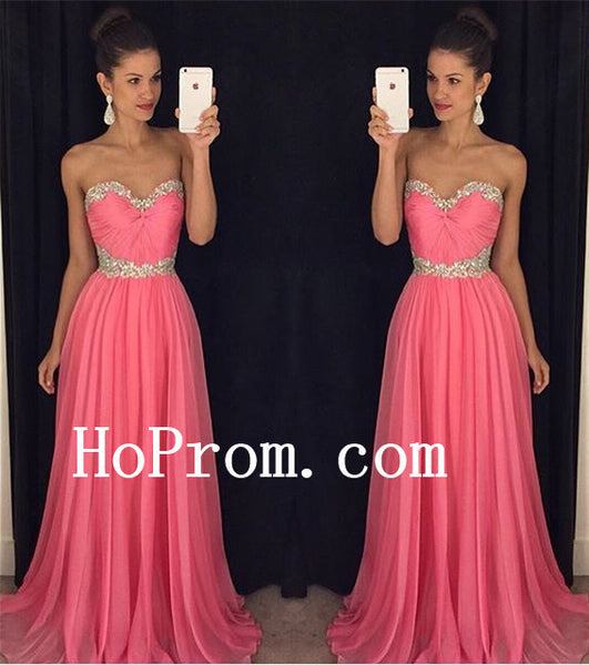 A-Line Simple Prom Dresses,Sweetheart Pink Prom Dress,Evening Dress