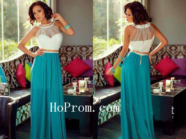 White Tulle Dresses,Green Chiffon Prom Dress,Evening Dress