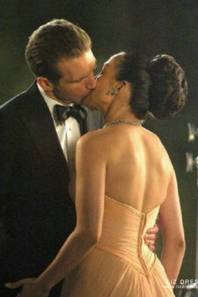 Pink Jennifer Lopez (J.Lo) Strapless Prom Celebrity Dress Maid in Manhattan