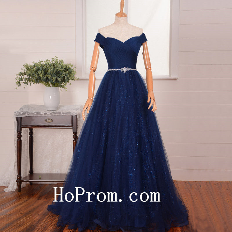 Off Shoulder Prom Dresses,Sparkle Prom Dress, Evening Dresses