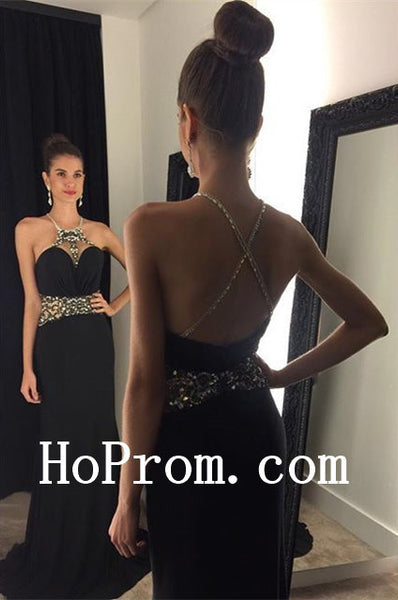 Black Prom Dresses,Spaghetti Straps Prom Dress,Evening Dress
