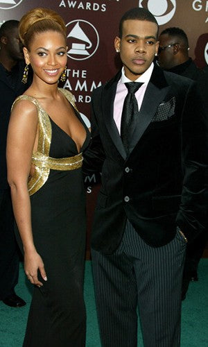 Black Golden Beyonce Knowles V Neck Open Back Dress Sexy Prom Celebrity Formal Dress Grammy Awards