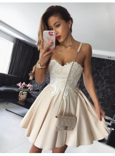 White Strapless Applique Pleats Short Homecoming Dresses