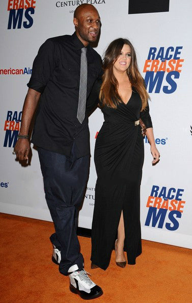 Black Khloe Kardashian V Neck Prom Celebrity Inspired Dress Replica 19th Annual Race to Erase MS Gala