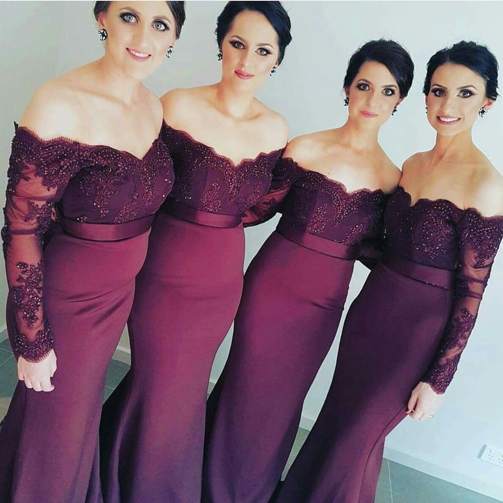 Cheap Mermaid Lace Long Burgundy Prom Dresses Long Sleeve Tight Evenin Hoprom Cheap Mermaid Lace Long Burgundy Prom Dresses Long Sleeve Tight Evenin Hoprom