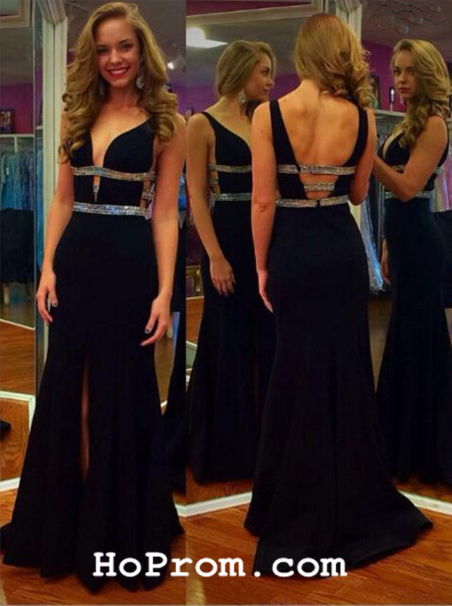 Long Black Prom Dresses Black Evening Dress