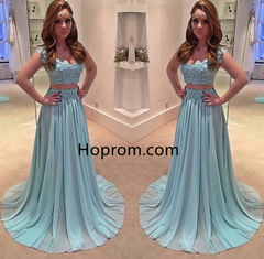 Graduation Dress Prom Dresses 2017 Sexy V Neck Evening Dress Appliques –  Hoprom