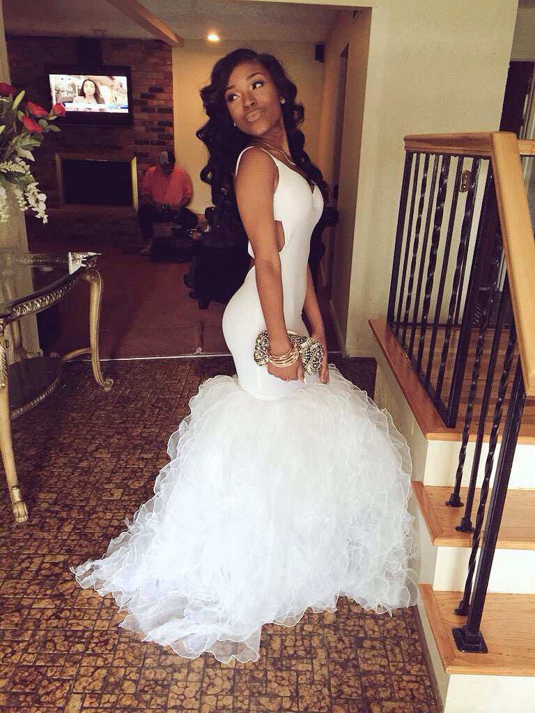White Mermaid Prom Dresses,Backless Prom Dress,Evening Dress Hoprom White Mermaid Prom Dresses,Backless Prom Dress,Evening Dress Hoprom