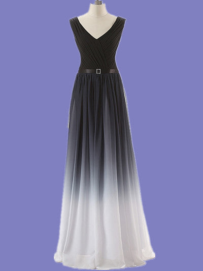 A Line Ombre Prom Dress,Black White Prom Dresses,Evening Dresses Hoprom A Line Ombre Prom Dress,Black White Prom Dresses,Evening Dresses Hoprom