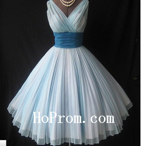 Elegant V-Neck Prom Dresses,Knee Length Prom Dress,Evening Dress
